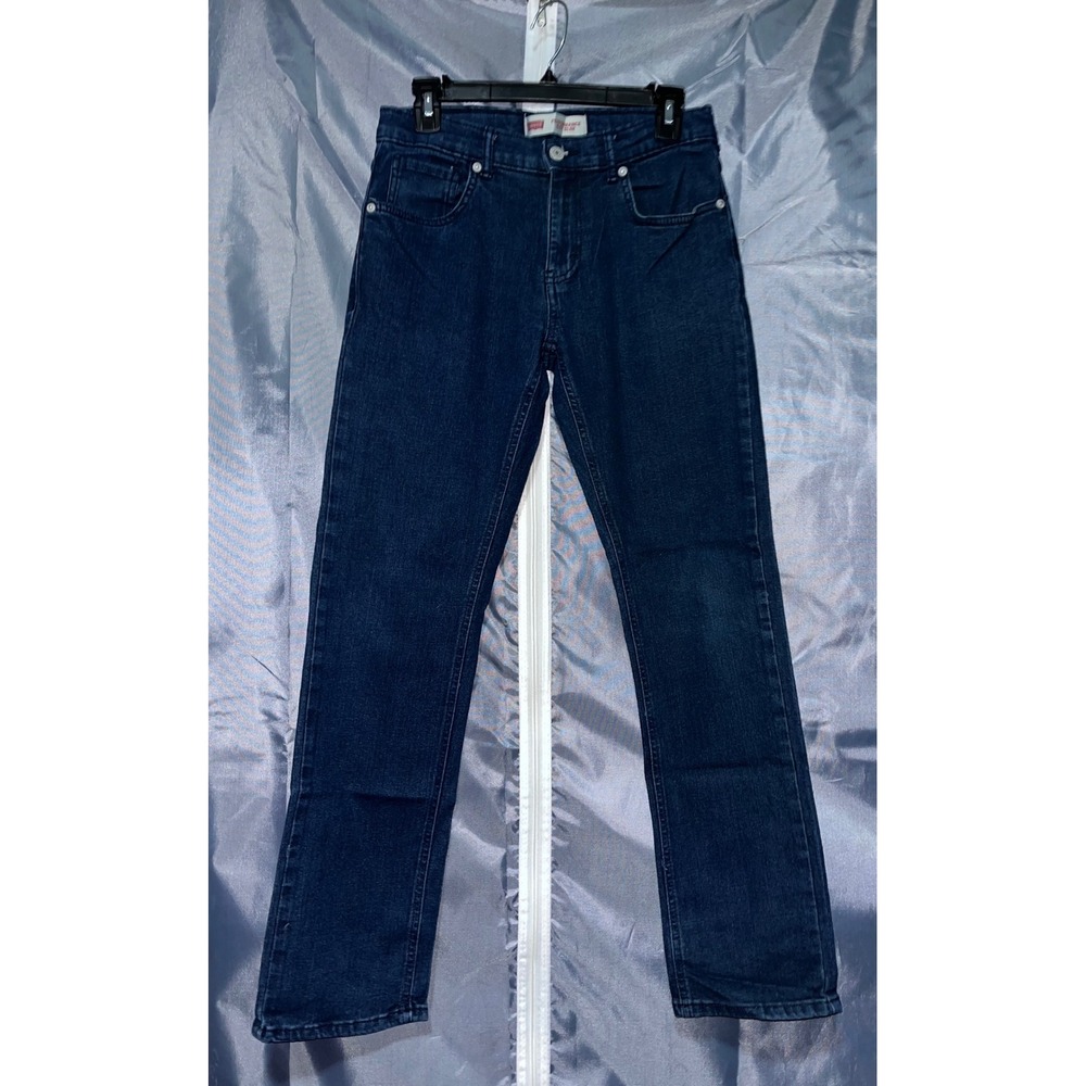 Levis 511 Boys Performance Slim Fit Jeans Dark Wash Adjustable Waist Size 16 REG